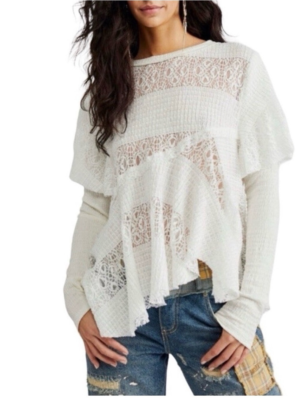 Free People Snowfall Tunic size small